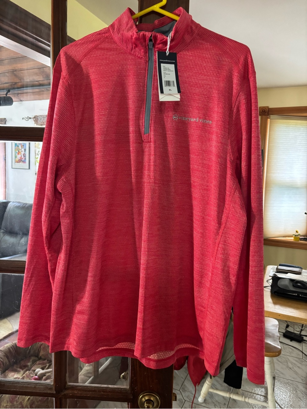 Vineyard Vines Men’s Quarter-Zip Pullover sankaty sailors red orig$165